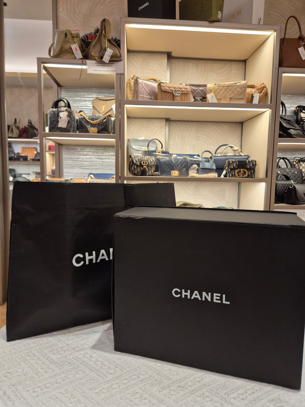 Chanel Flap Chevron Black
