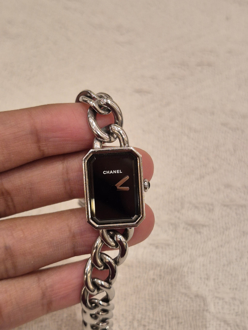 Chanel Premier Chain Silver Dial Black