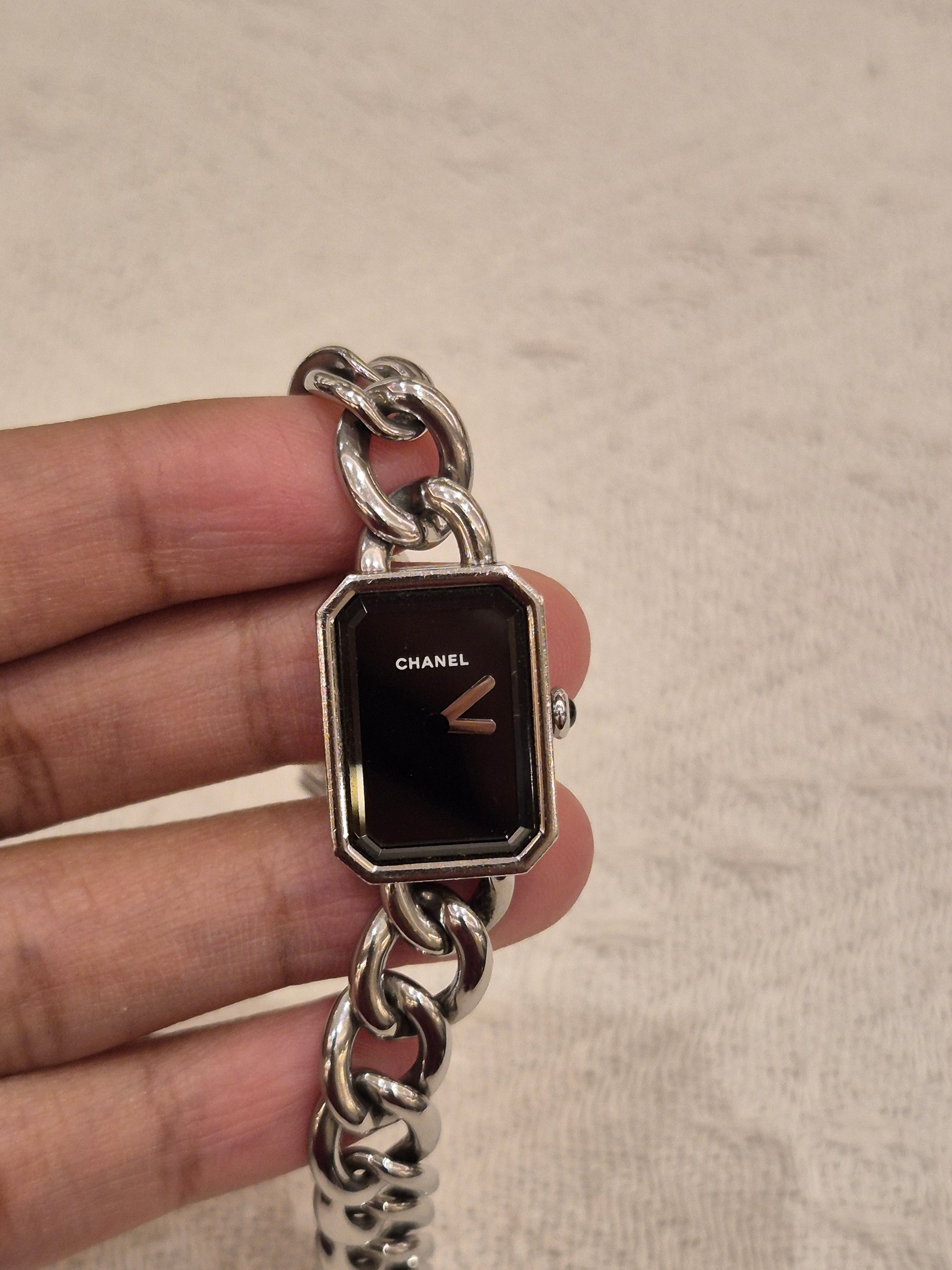 Chanel Premier Chain Silver Dial Black