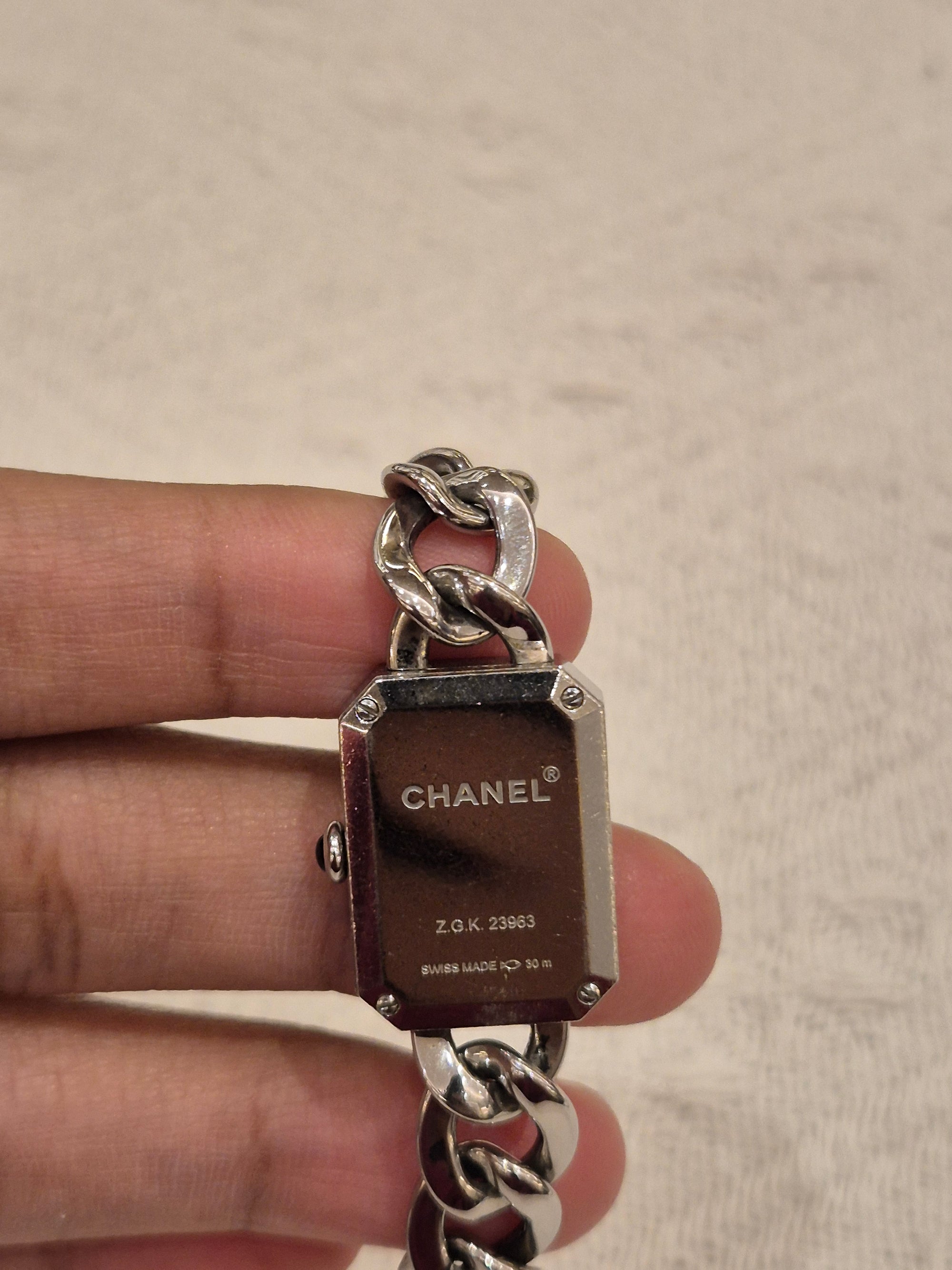 Chanel Premier Chain Silver Dial Black