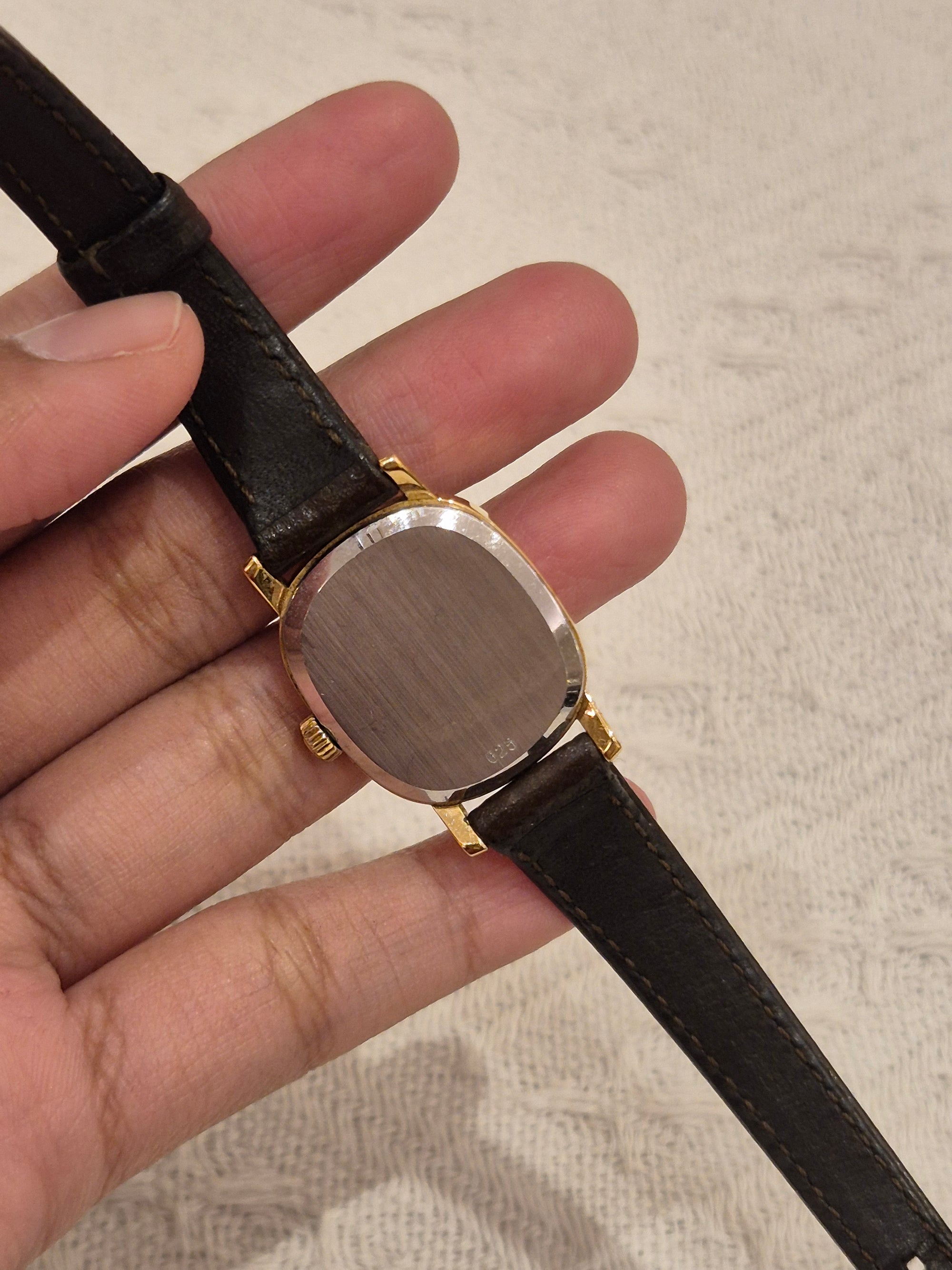 Omega De Ville Oval Leather Strap