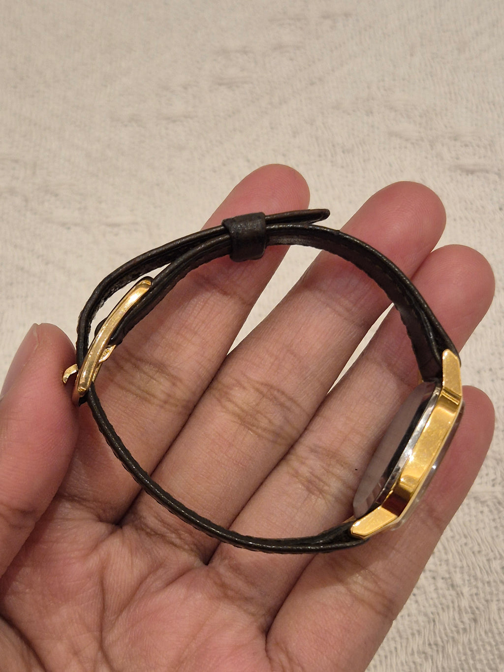 Omega De Ville Oval Leather Strap