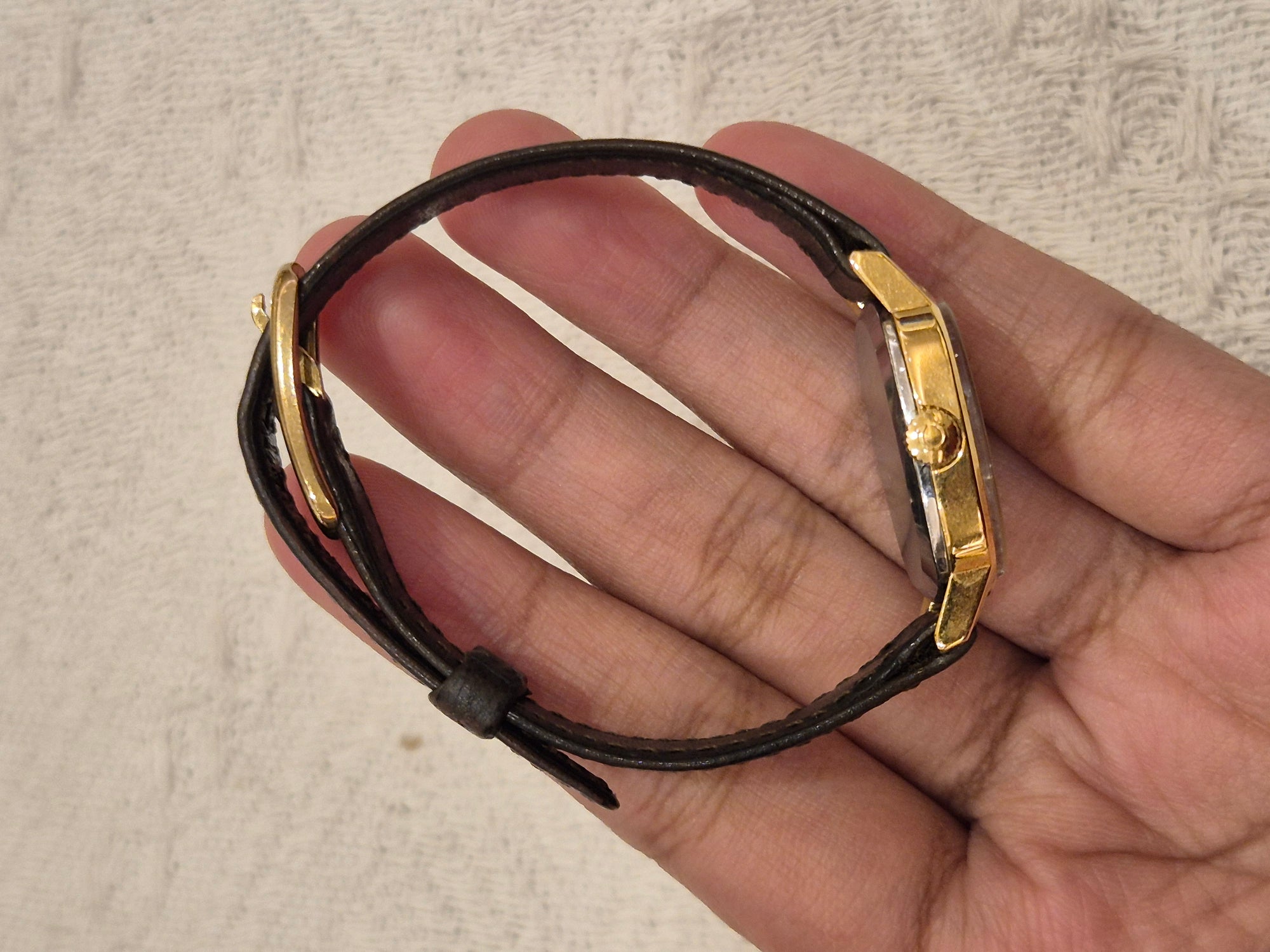 Omega De Ville Oval Leather Strap