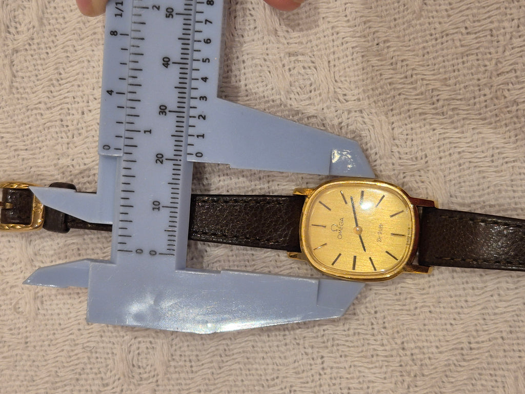 Omega De Ville Oval Leather Strap