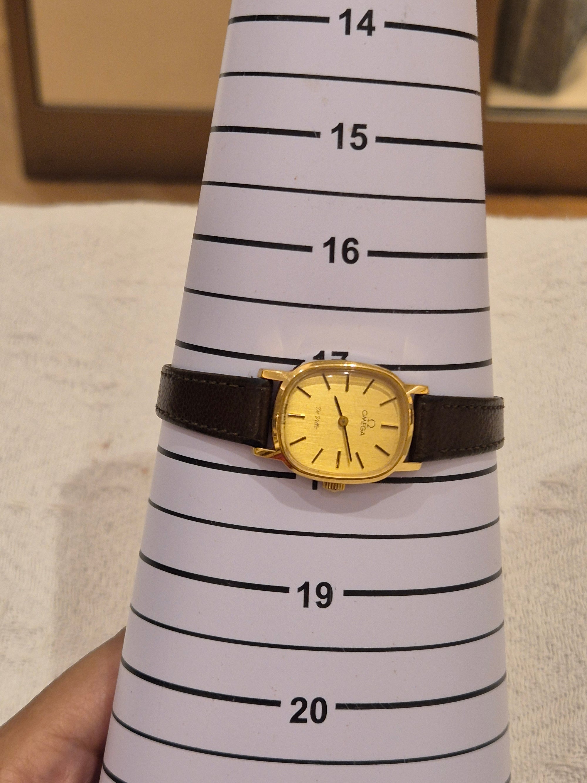 Omega De Ville Oval Leather Strap