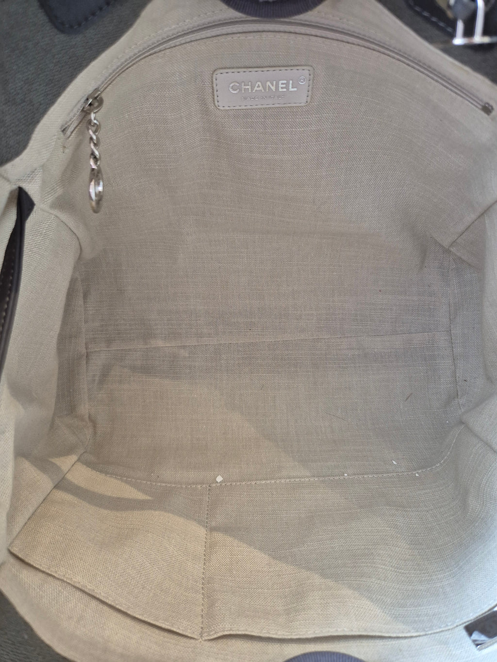 Chanel Deauville Tote Bag Grey