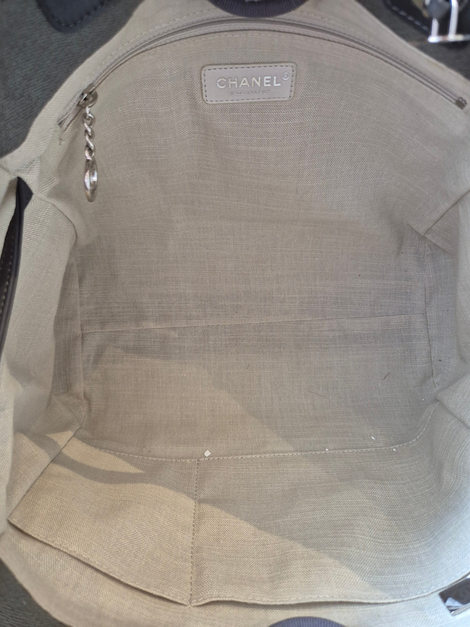 Chanel Deauville Tote Bag Grey