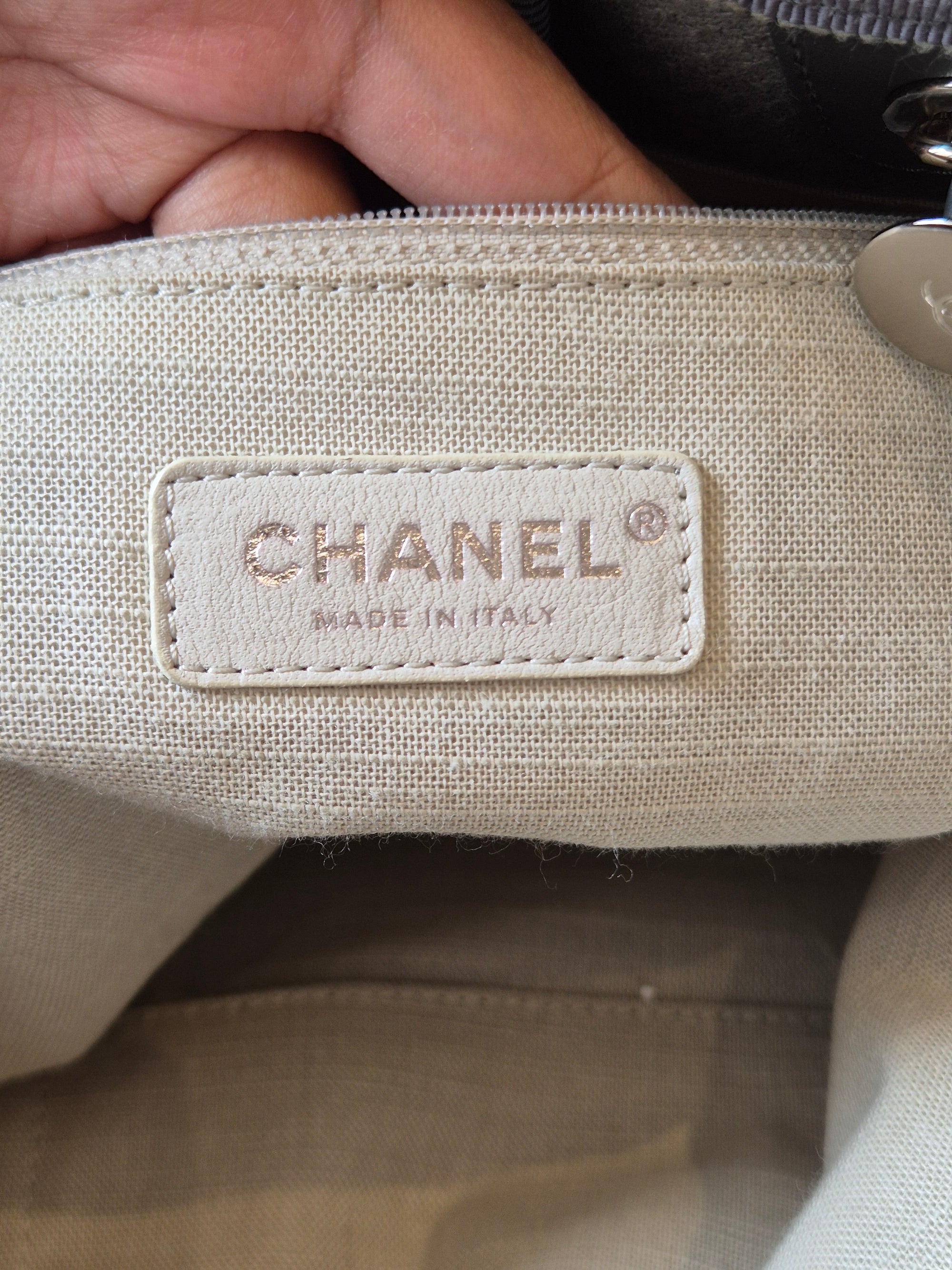 Chanel Deauville Tote Bag Grey