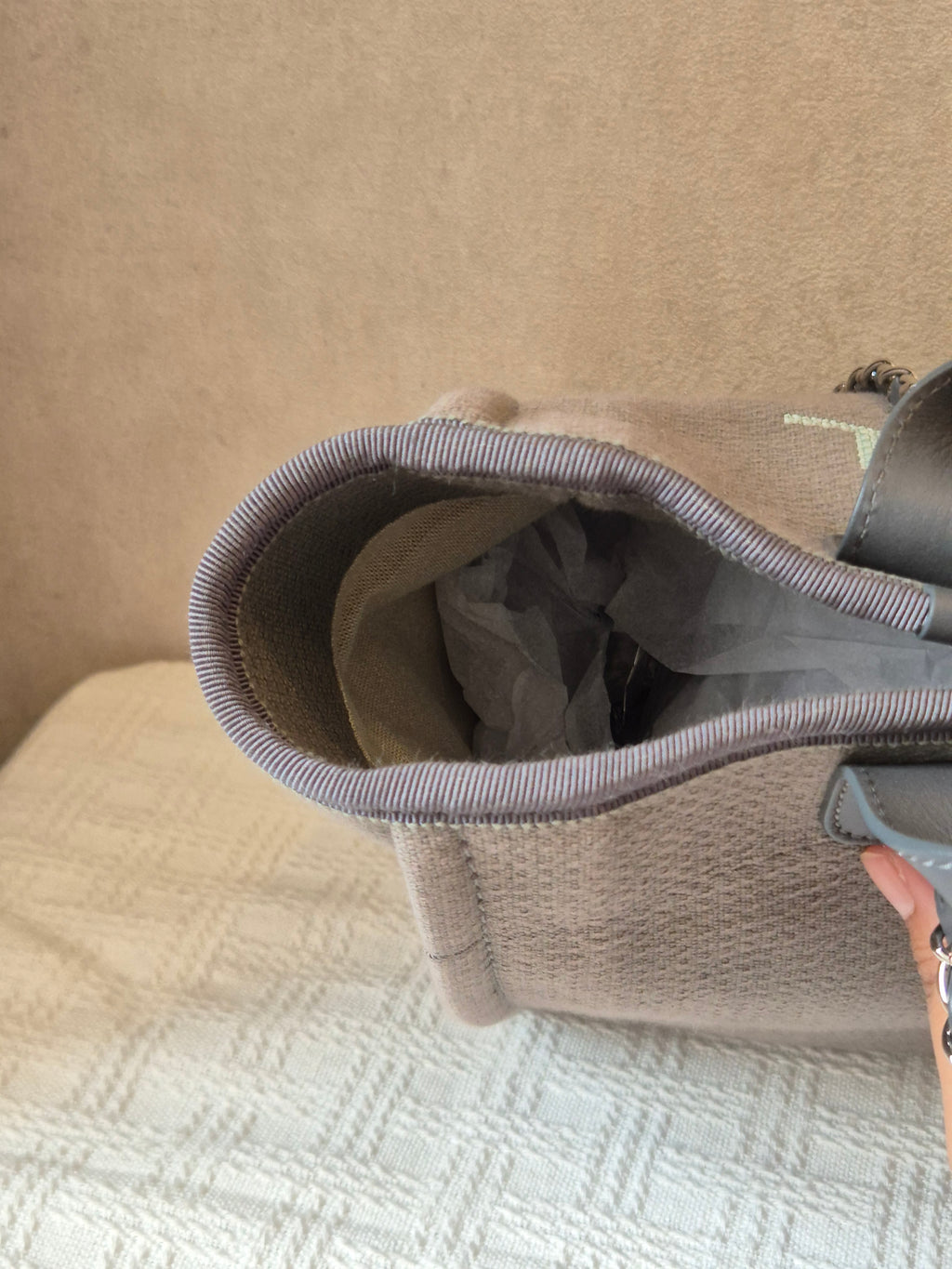 Chanel Deauville Tote Bag Grey