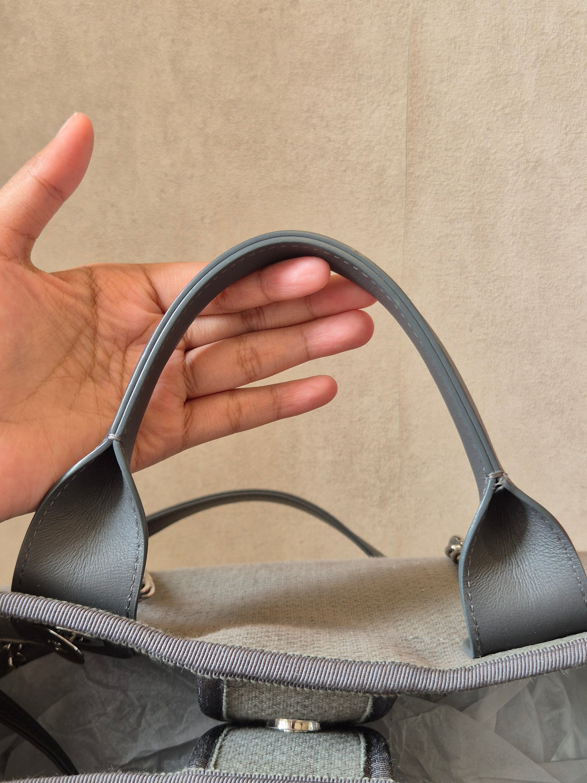 Chanel Deauville Tote Bag Grey