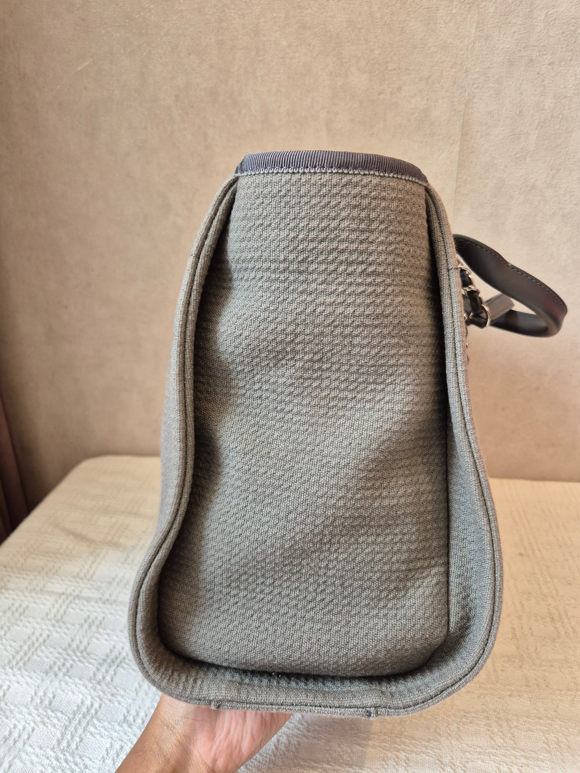 Chanel Deauville Tote Bag Grey