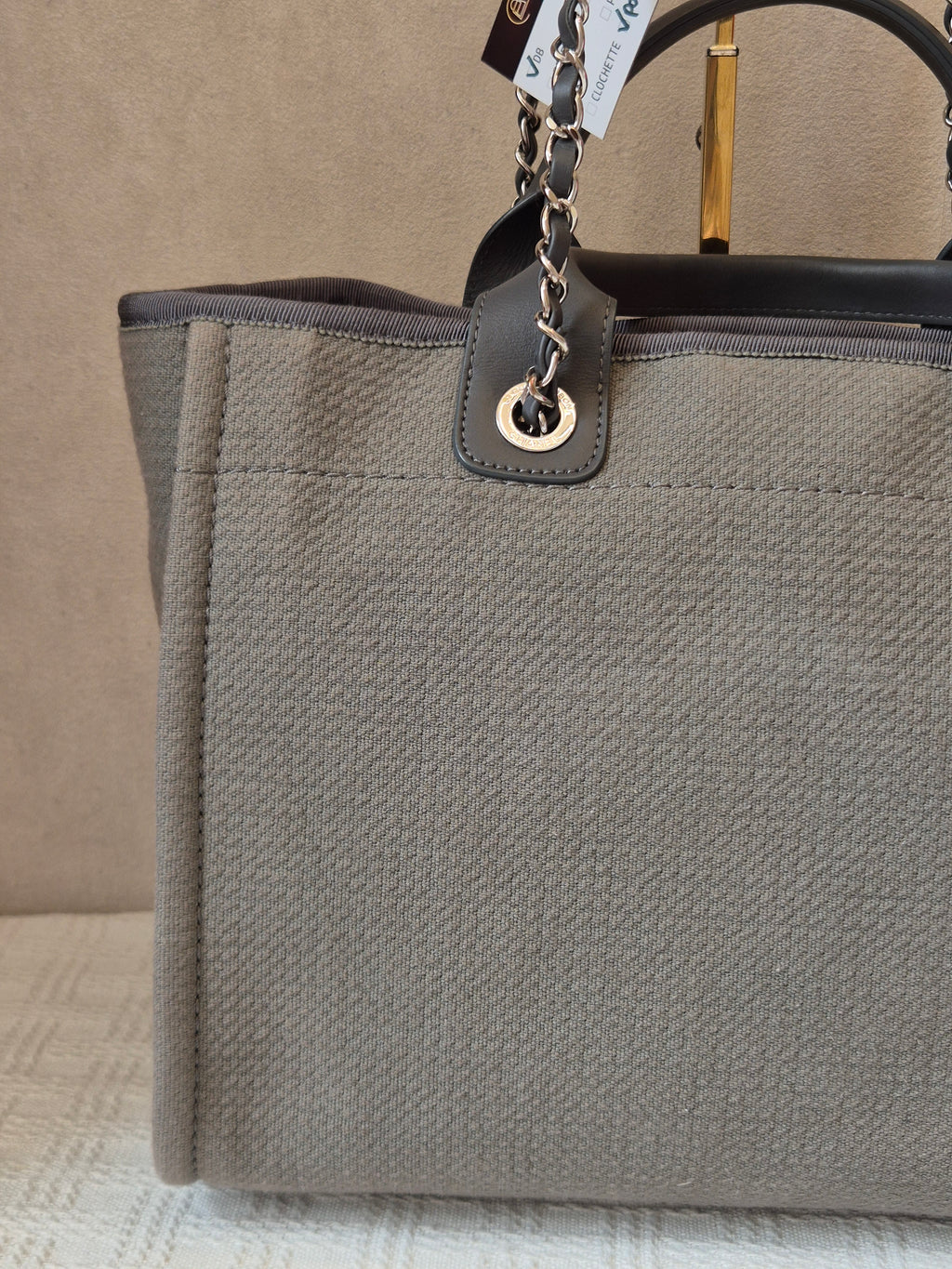 Chanel Deauville Tote Bag Grey