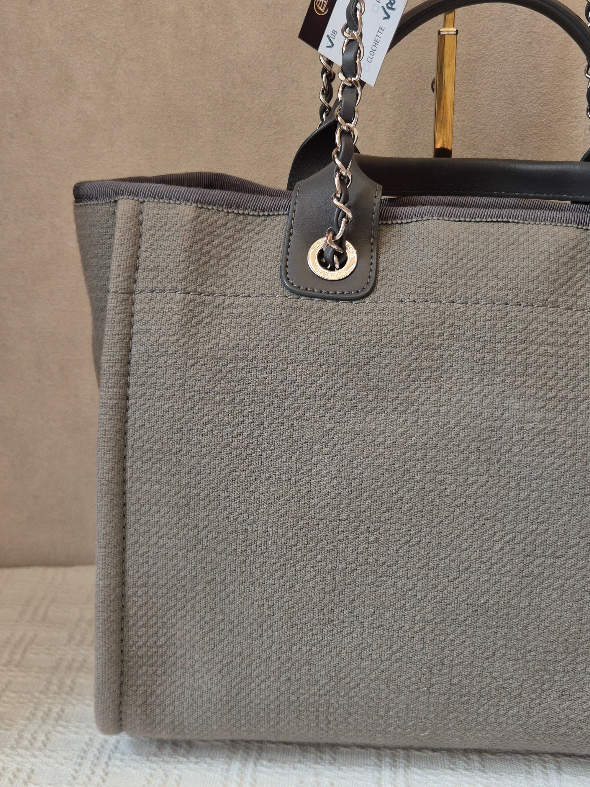 Chanel Deauville Tote Bag Grey