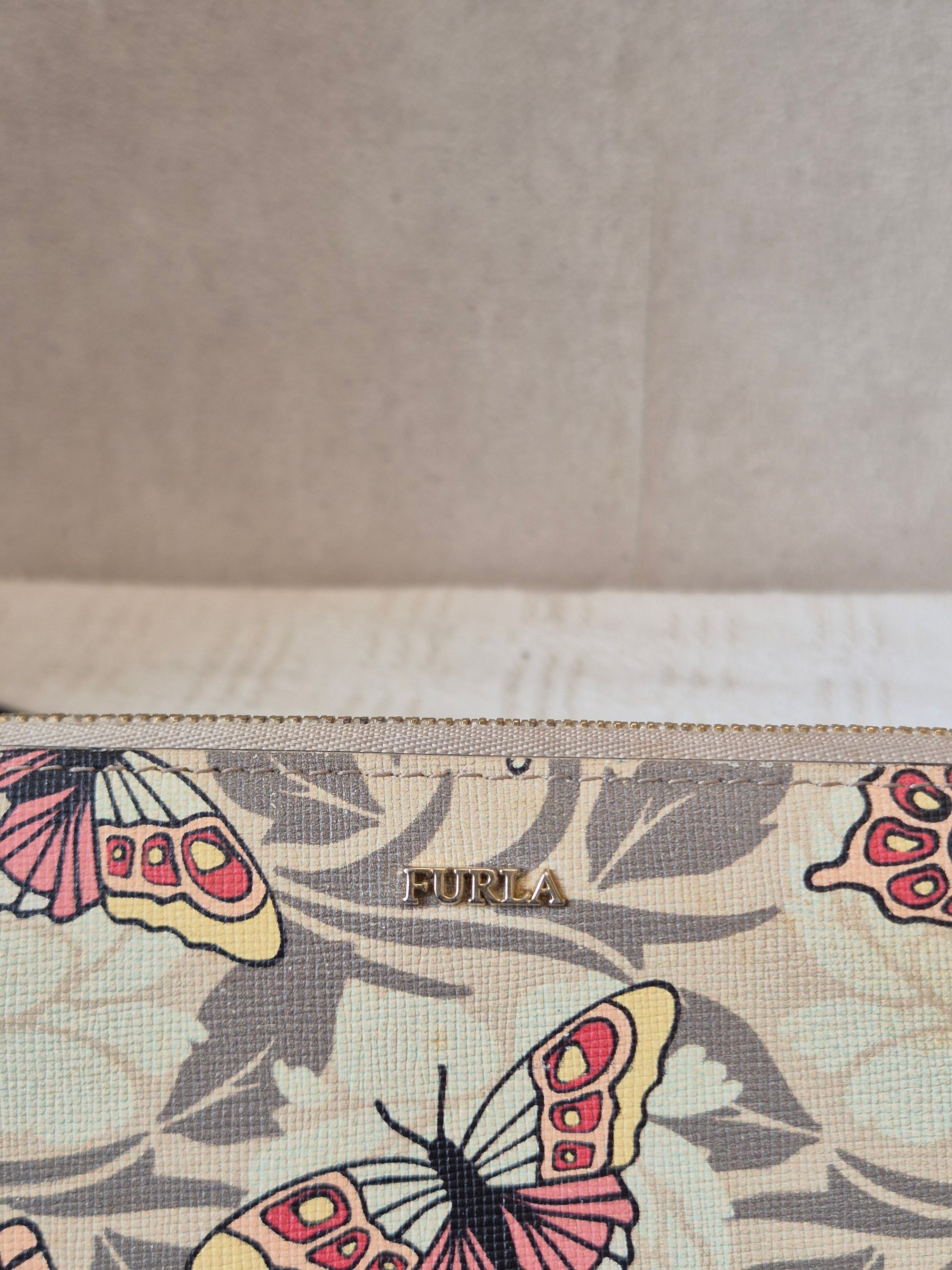 Furla Zipper Long Wallet Butterfly