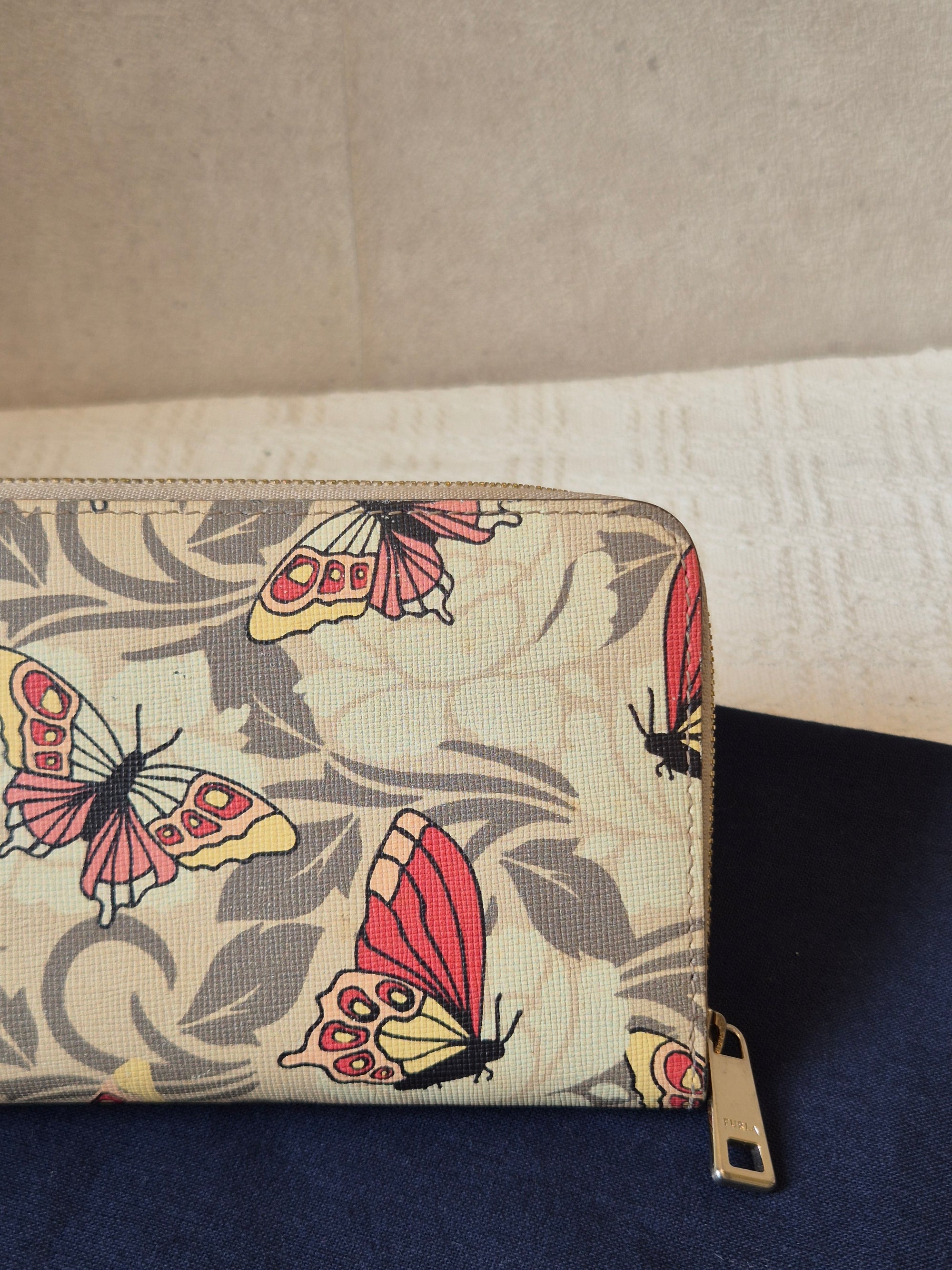 Furla Zipper Long Wallet Butterfly