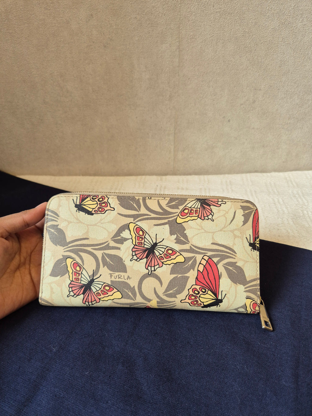 Furla Zipper Long Wallet Butterfly