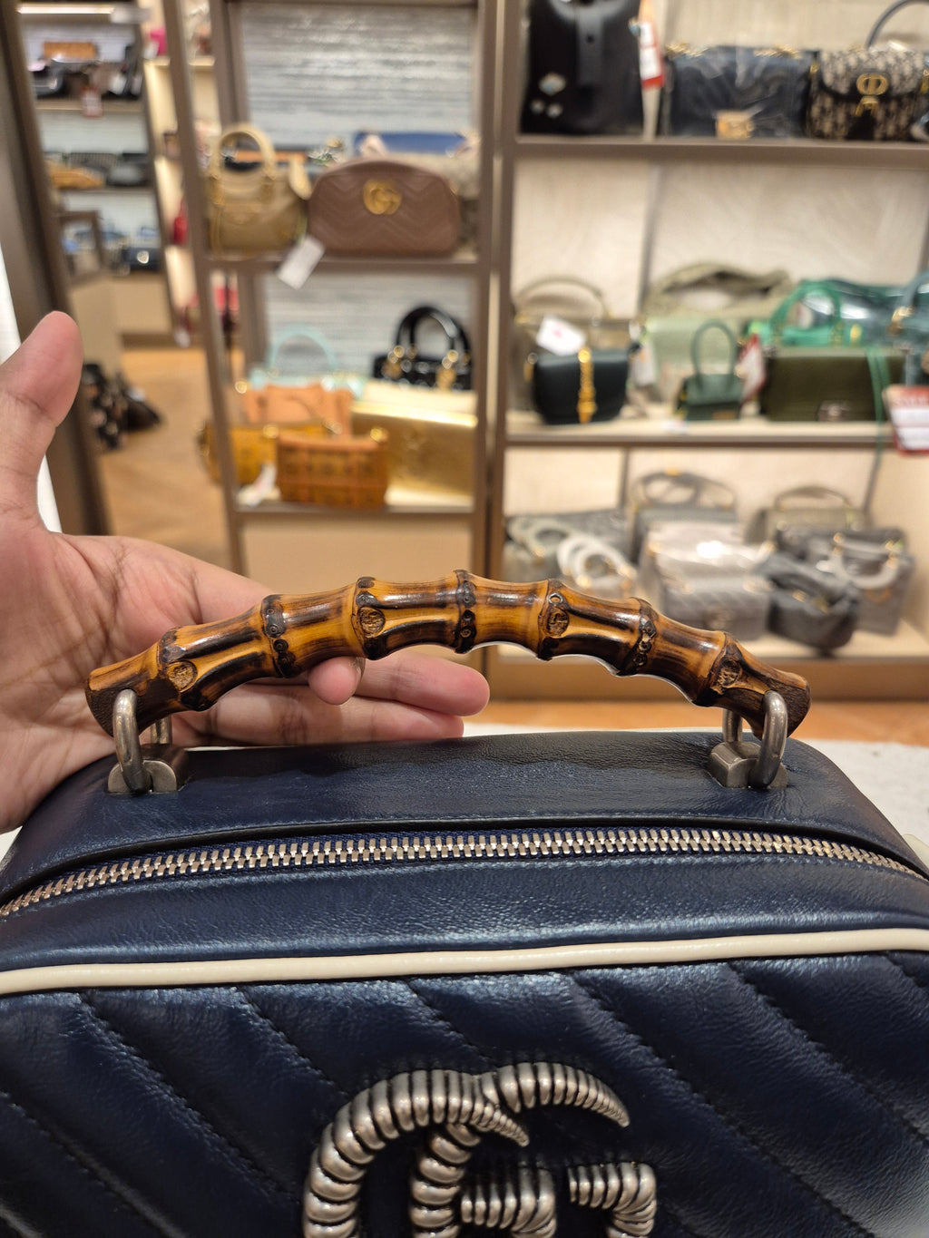 Gucci Marmont Bamboo Top Handle