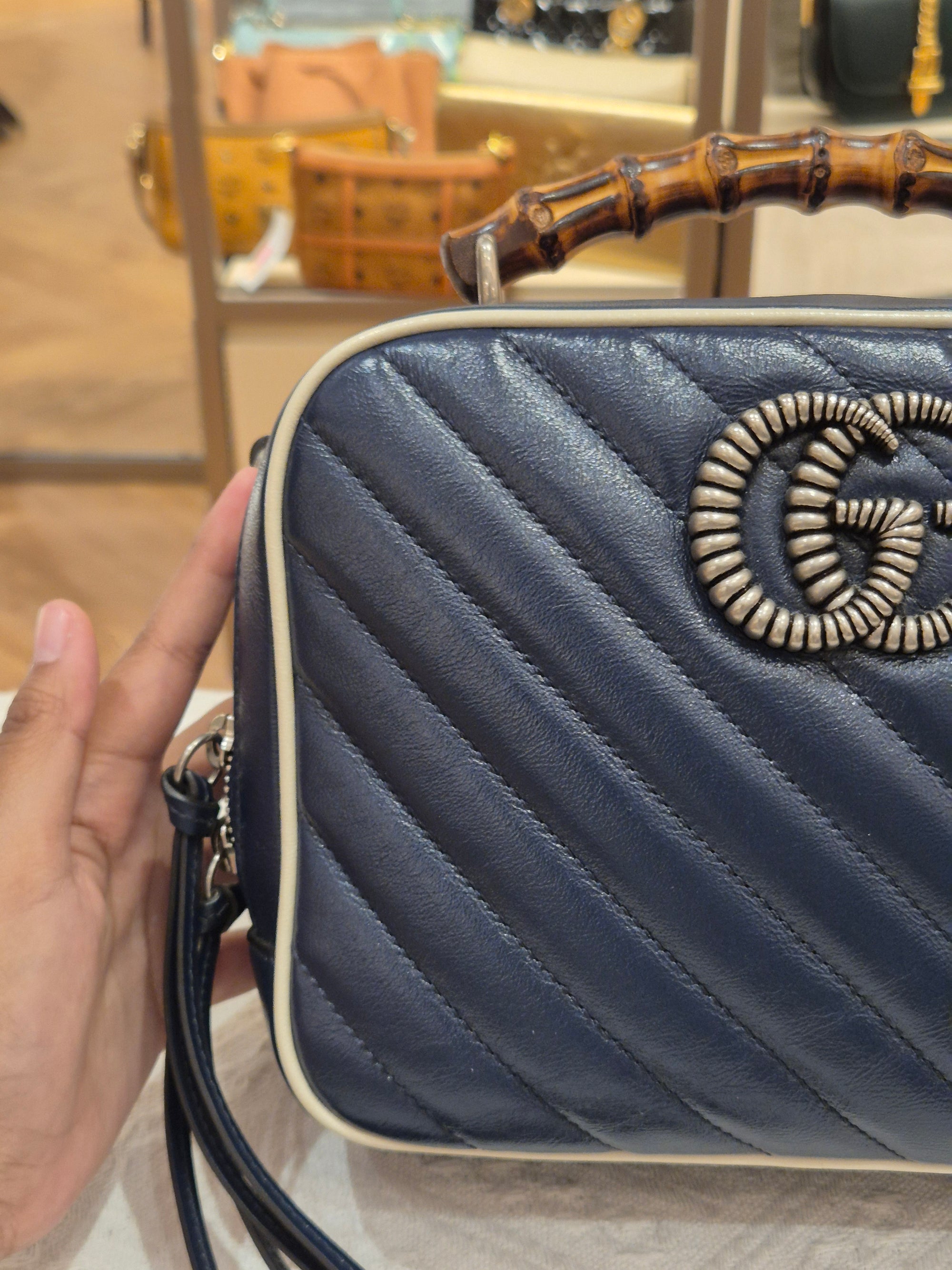 Gucci Marmont Bamboo Top Handle