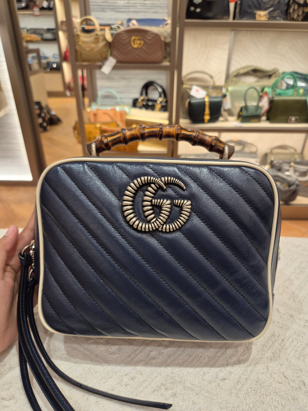 Gucci Marmont Bamboo Top Handle