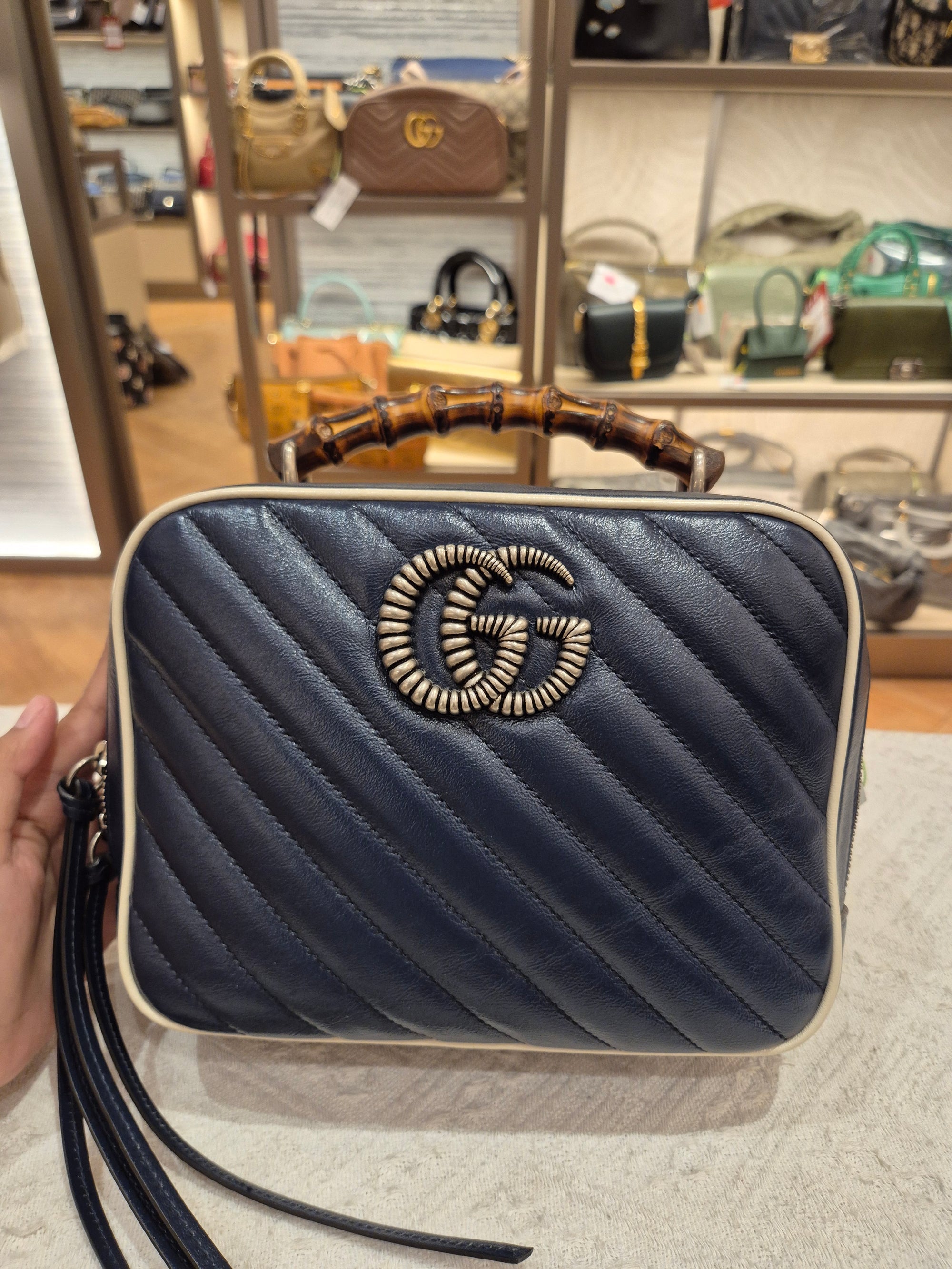 Gucci Marmont Bamboo Top Handle