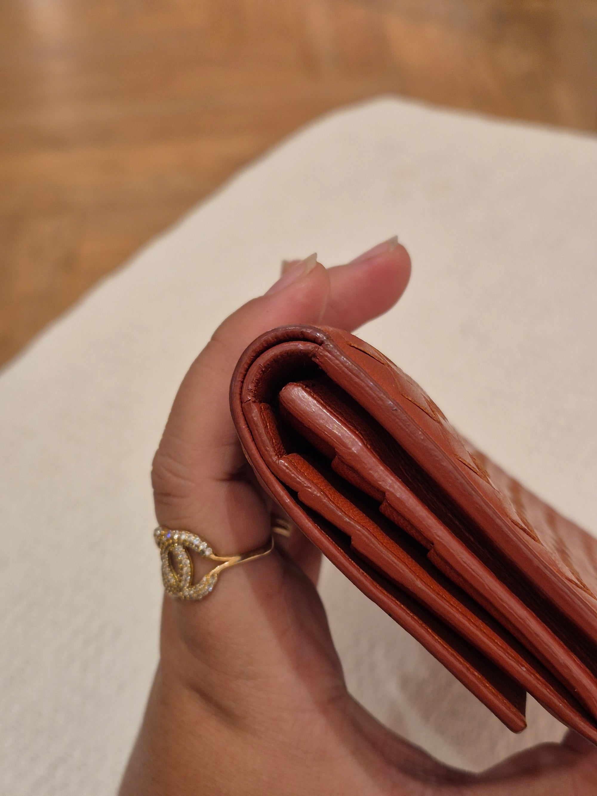 Bottega Veneta Long Wallet Interciato