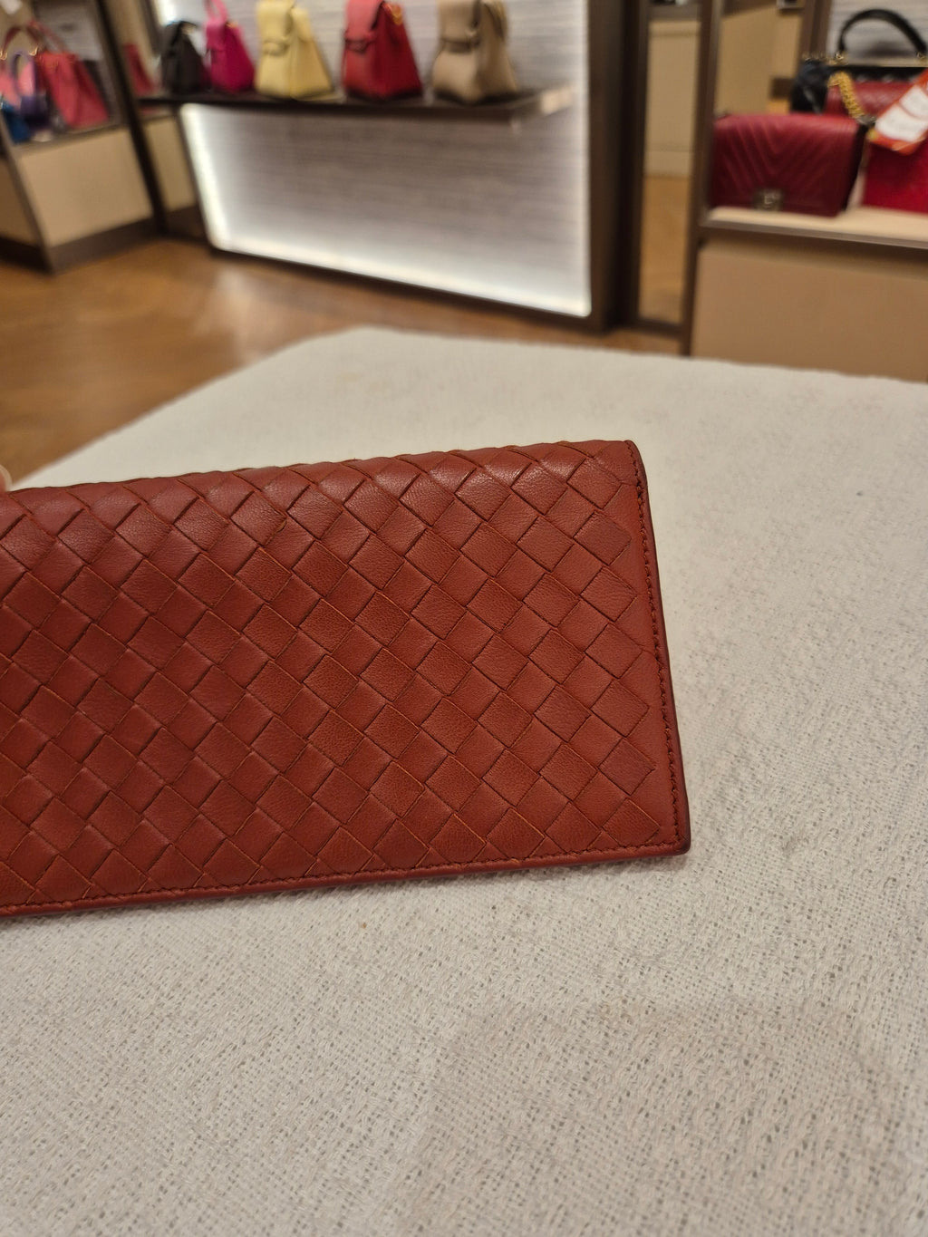 Bottega Veneta Long Wallet Interciato