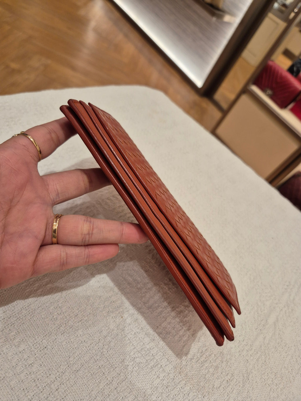 Bottega Veneta Long Wallet Interciato