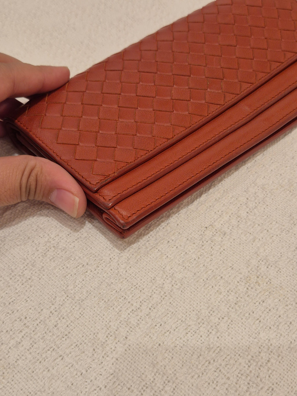 Bottega Veneta Long Wallet Interciato