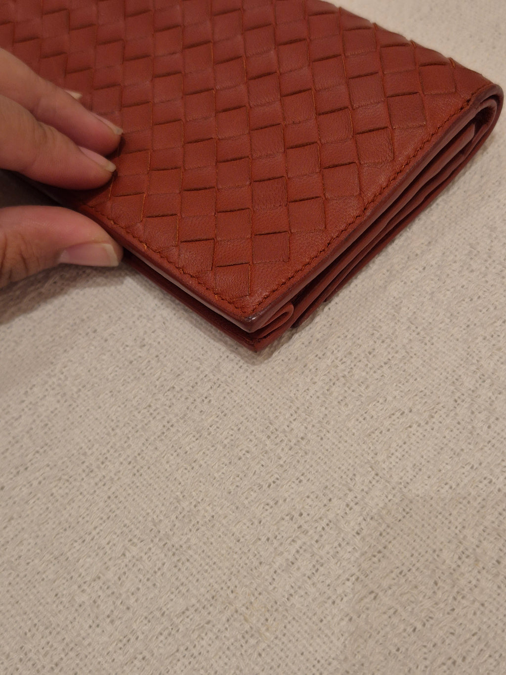 Bottega Veneta Long Wallet Interciato