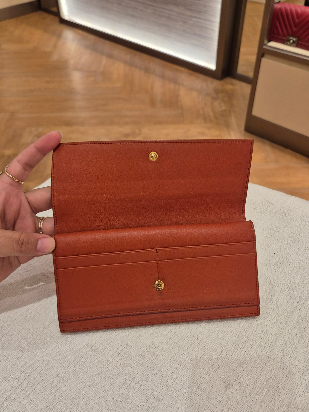 Bottega Veneta Long Wallet Interciato