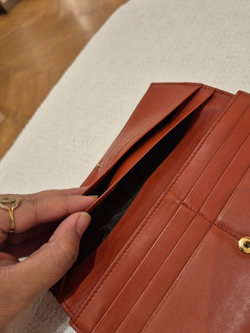 Bottega Veneta Long Wallet Interciato
