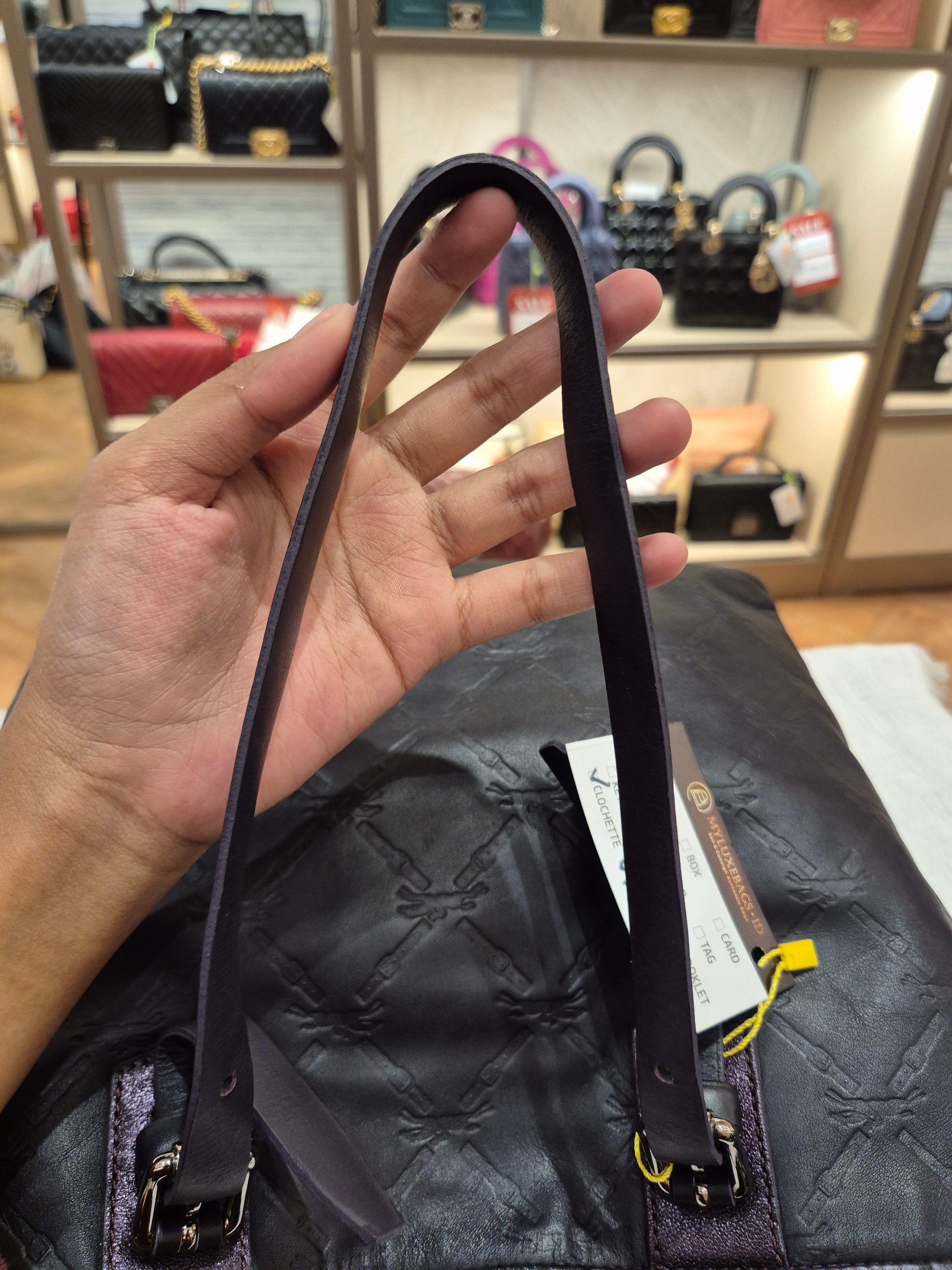 Longchamp Tote Bag Logo Embossed