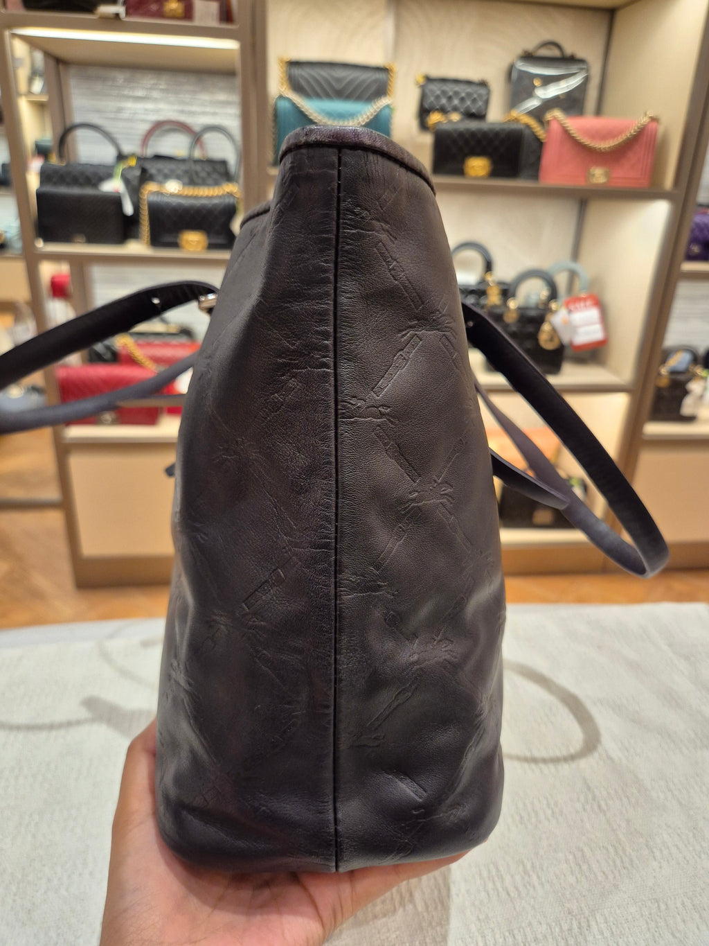 Longchamp Tote Bag Logo Embossed