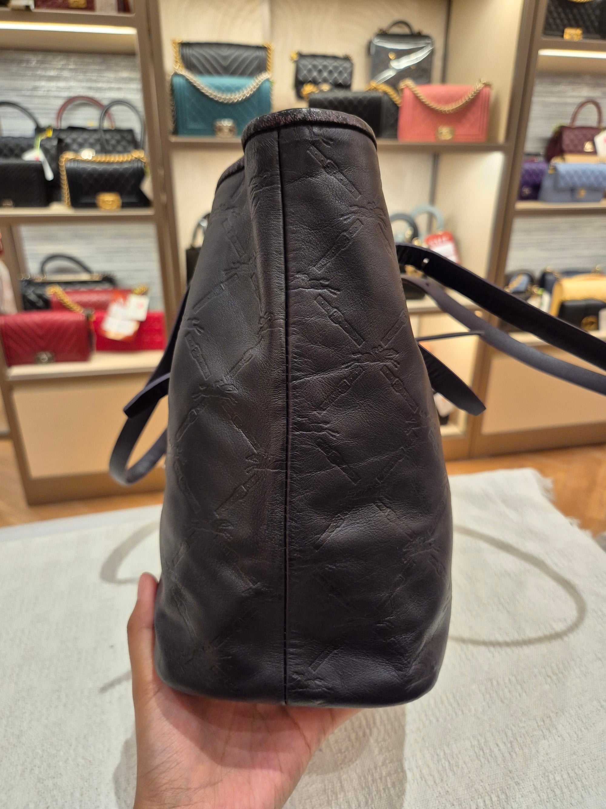 Longchamp Tote Bag Logo Embossed