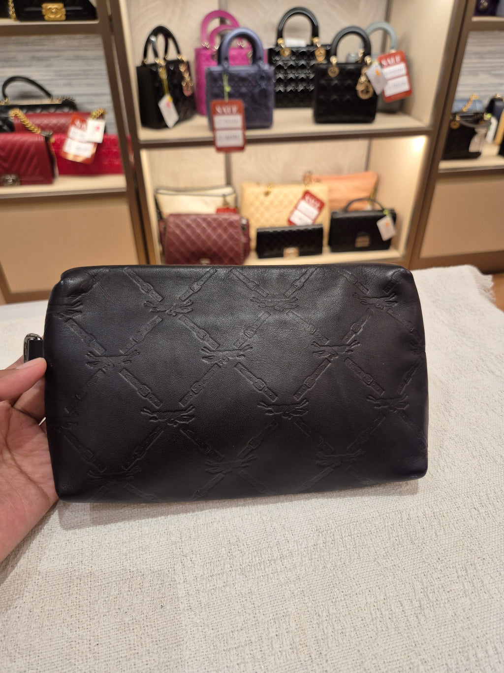 Longchamp Tote Bag Logo Embossed