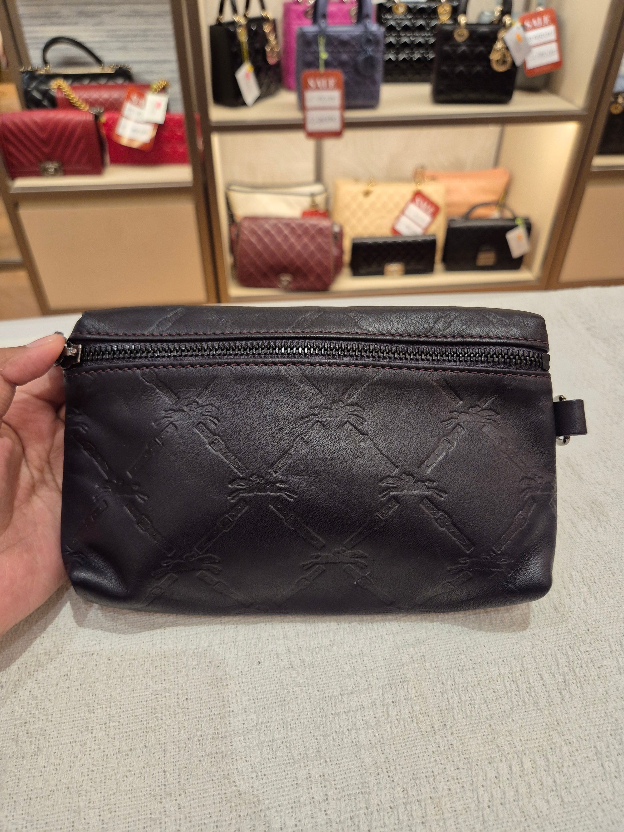 Longchamp Tote Bag Logo Embossed