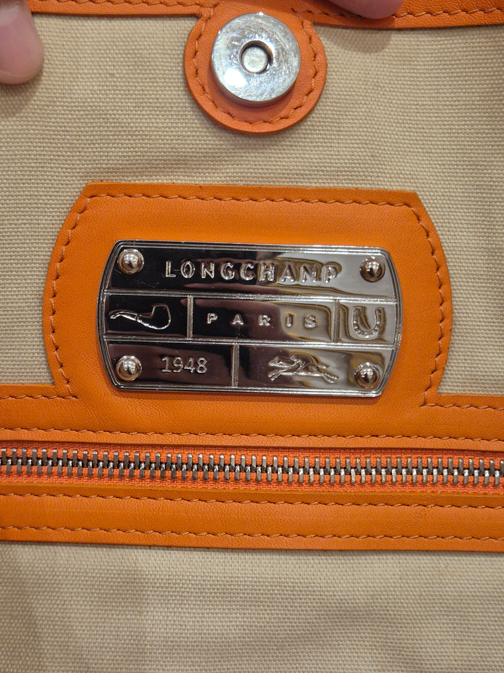 Longchamp Tote Bag Logo Embossed