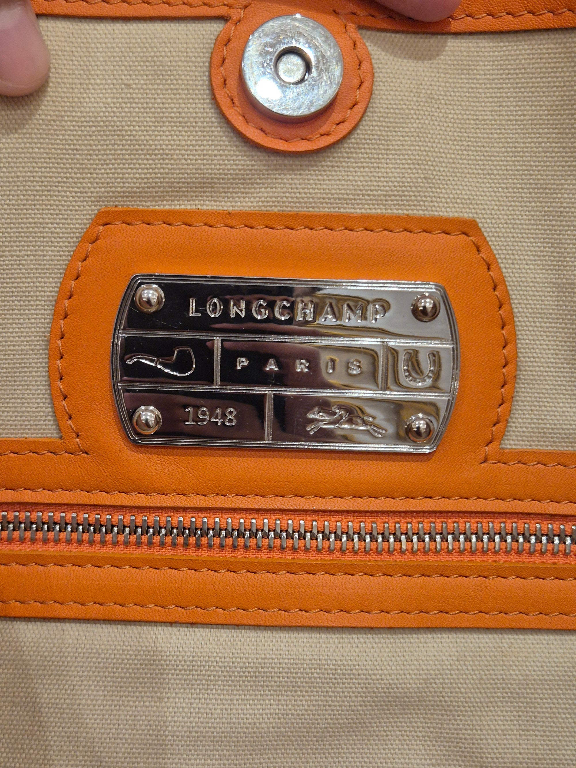 Longchamp Tote Bag Logo Embossed