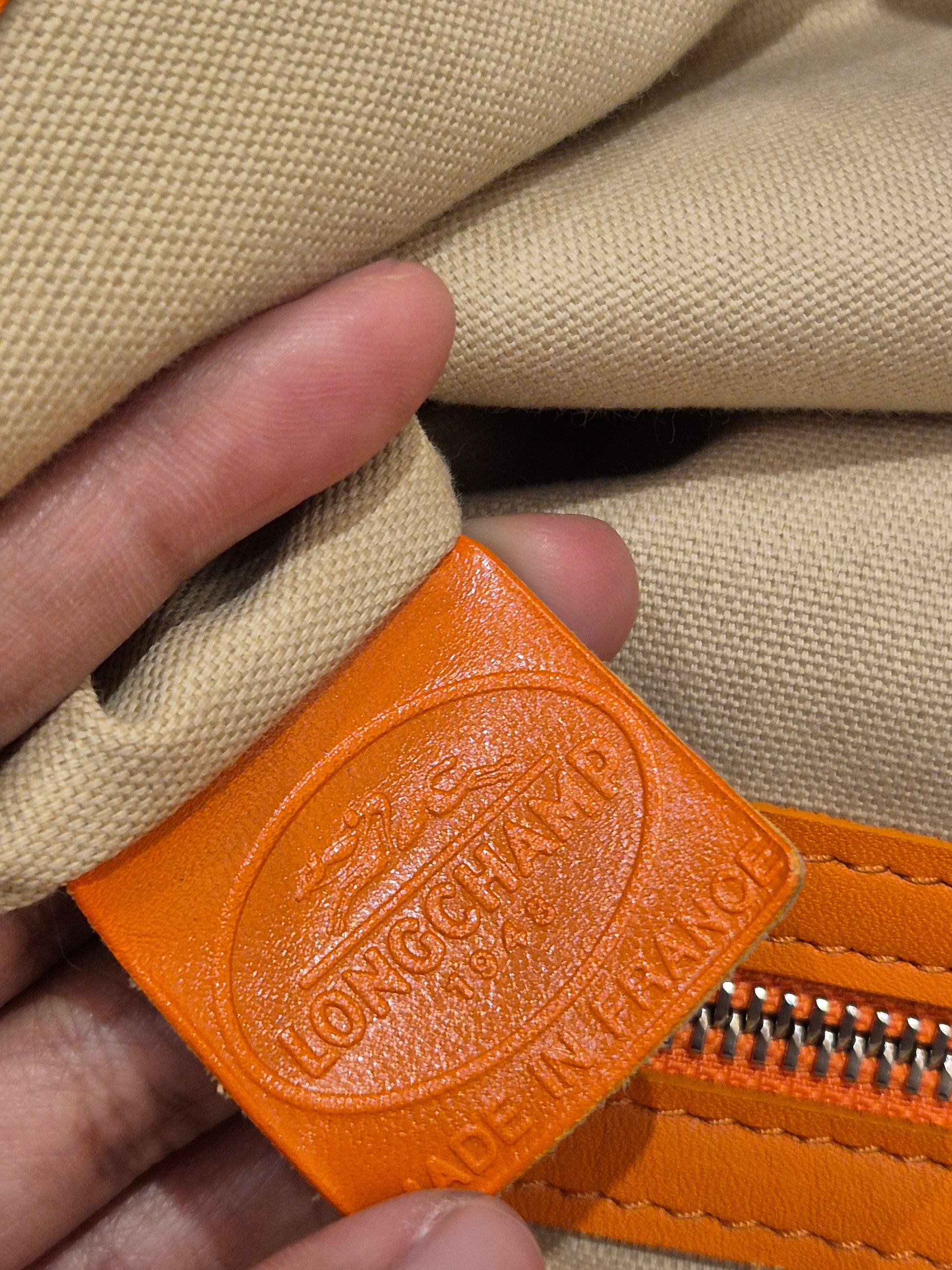 Longchamp Tote Bag Logo Embossed