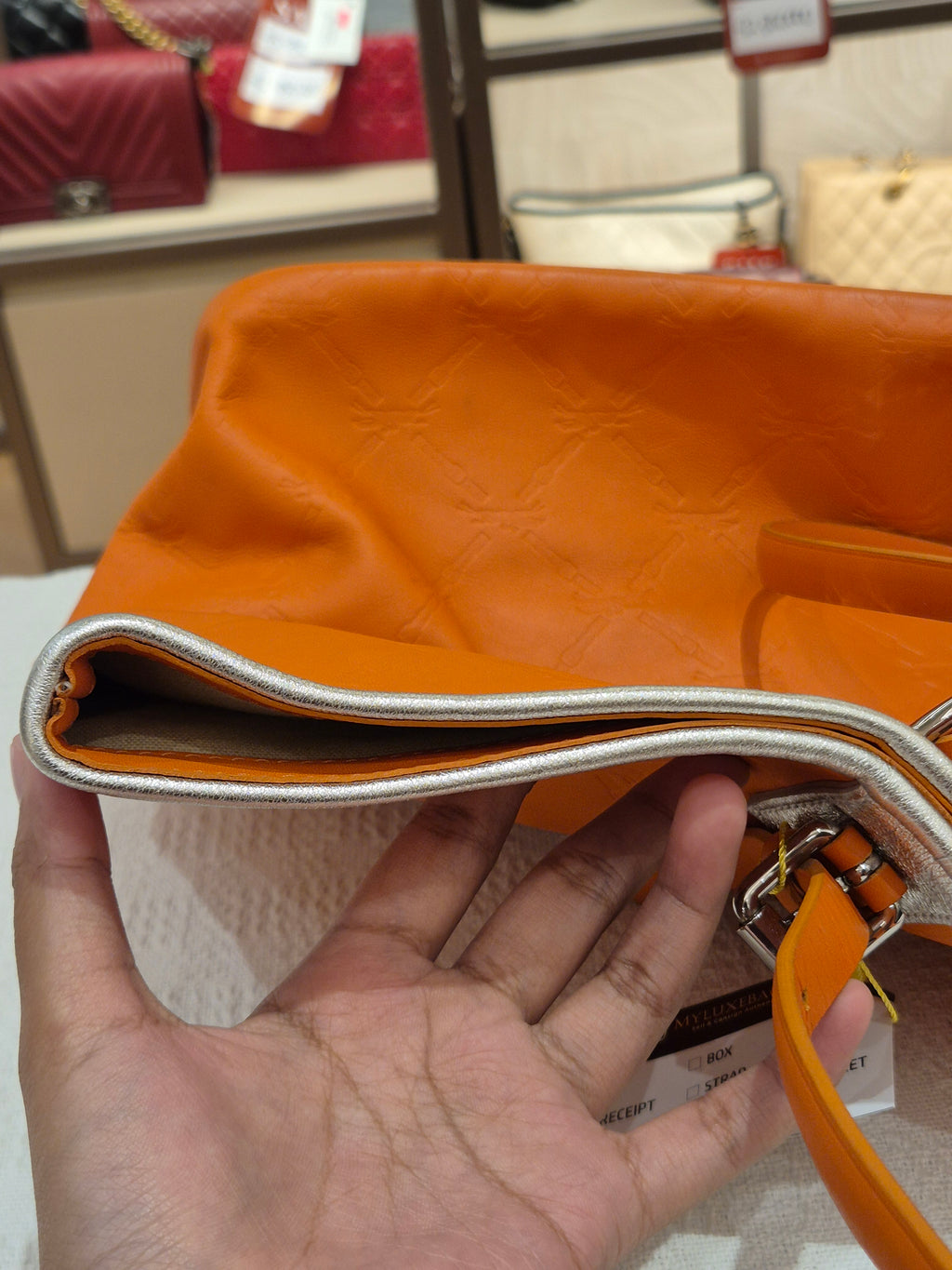 Longchamp Tote Bag Logo Embossed