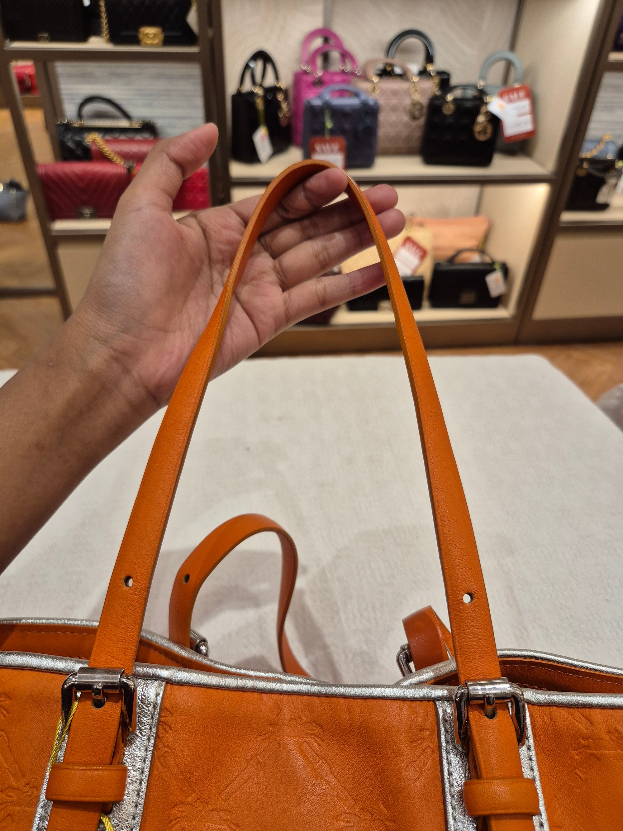 Longchamp Tote Bag Logo Embossed