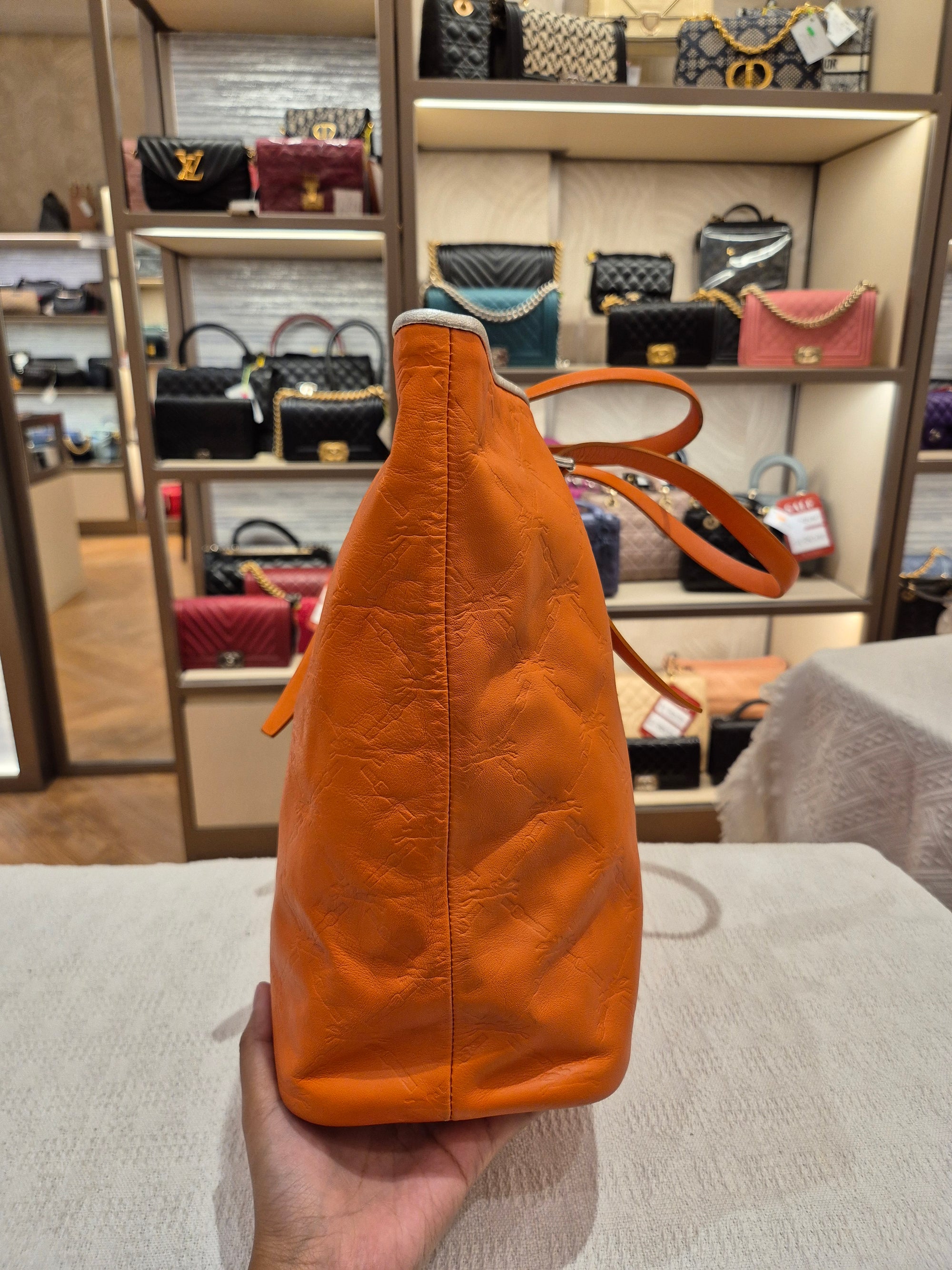Longchamp Tote Bag Logo Embossed