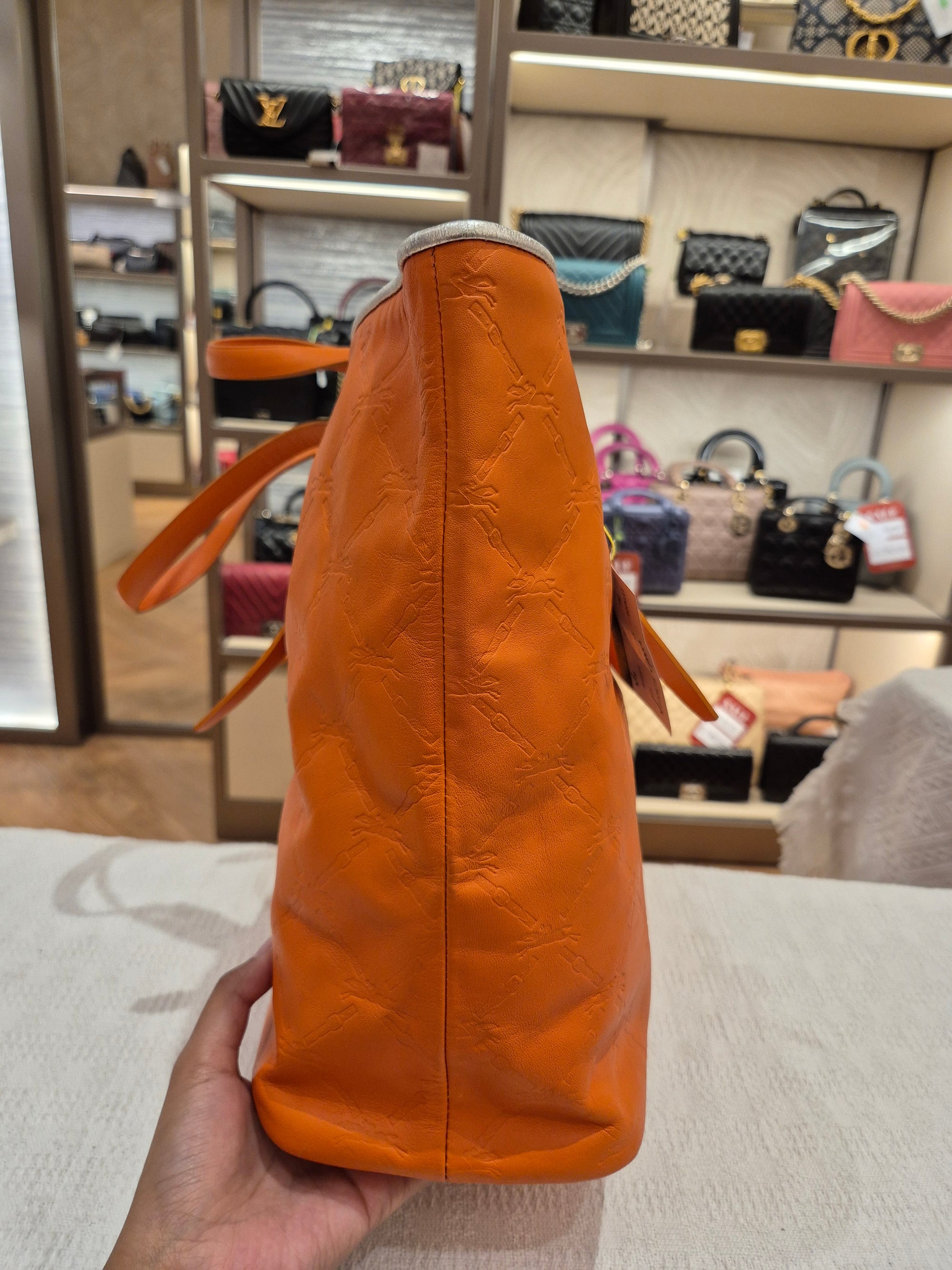Longchamp Tote Bag Logo Embossed