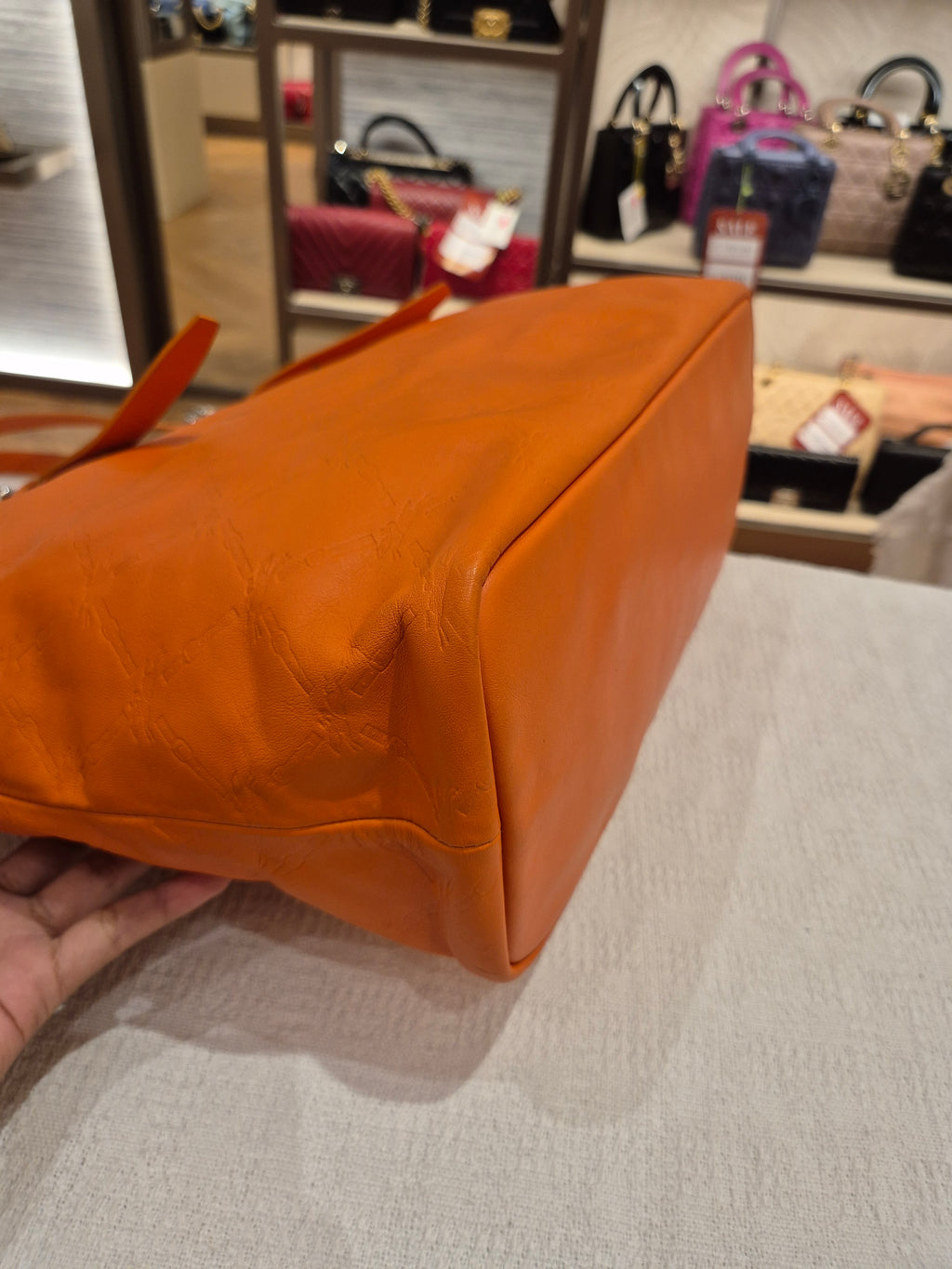 Longchamp Tote Bag Logo Embossed