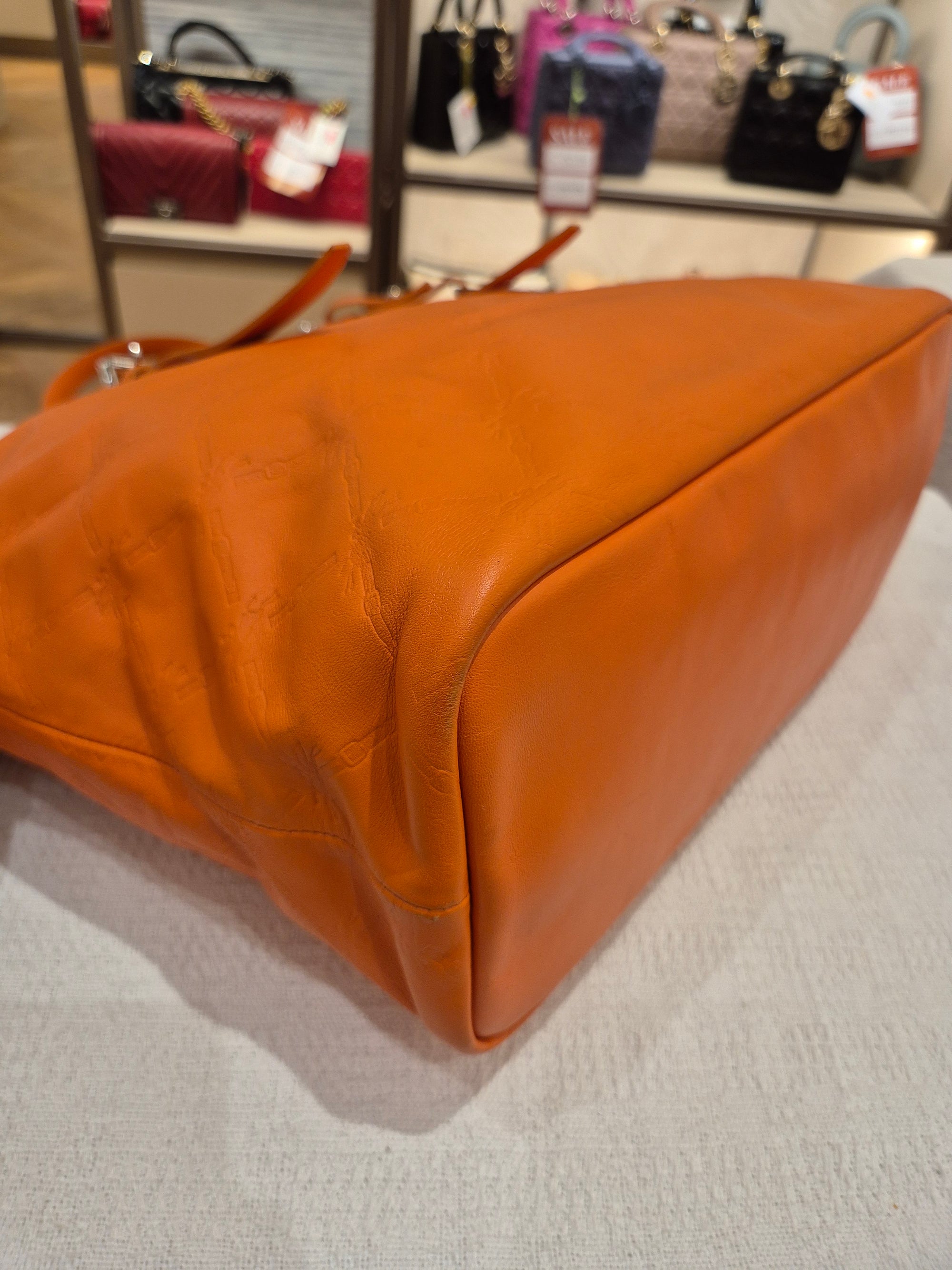 Longchamp Tote Bag Logo Embossed
