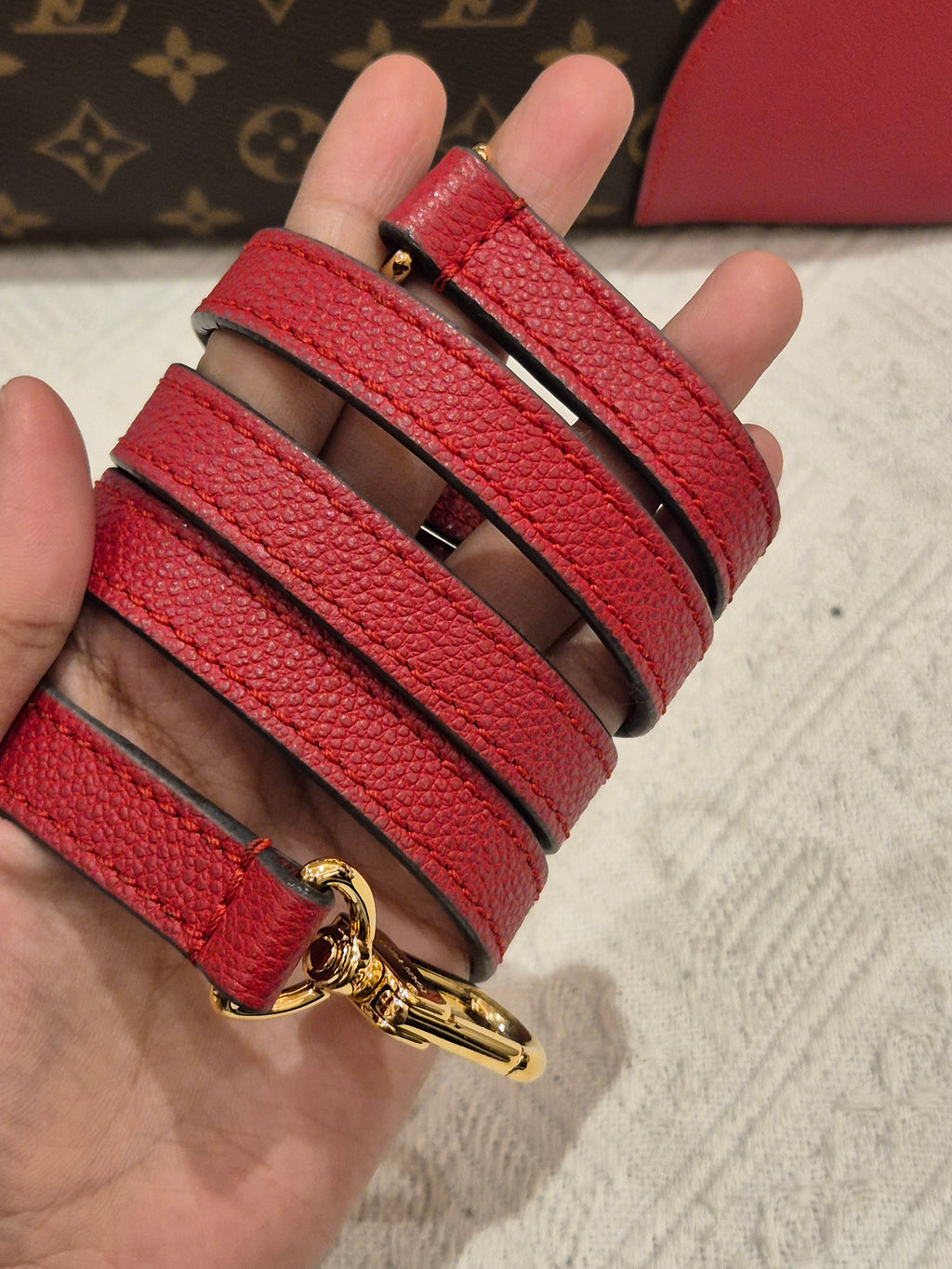 Louis Vuitton Flandrin Monogram Red