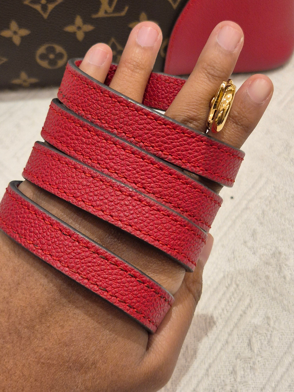 Louis Vuitton Flandrin Monogram Red