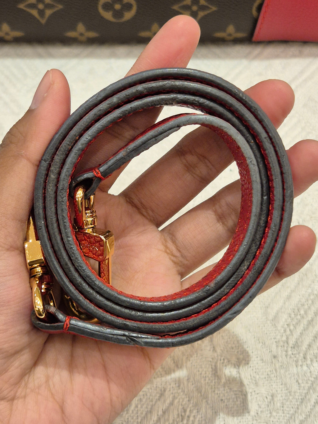 Louis Vuitton Flandrin Monogram Red