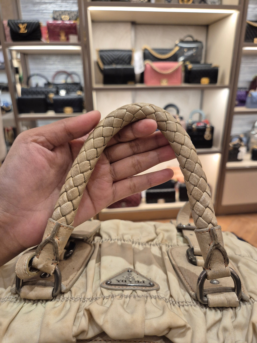 Prada Gaufree Ivory