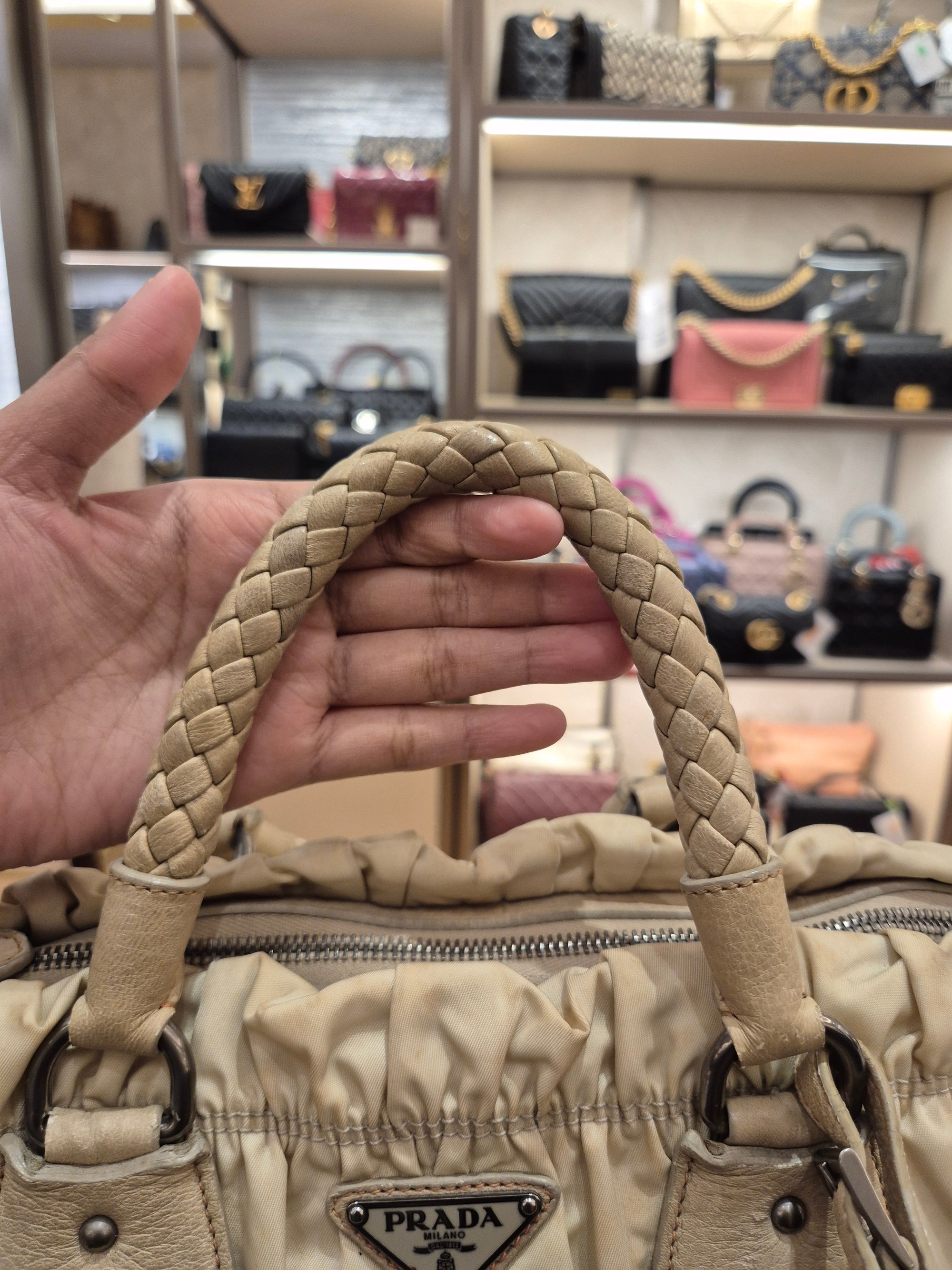 Prada Gaufree Ivory